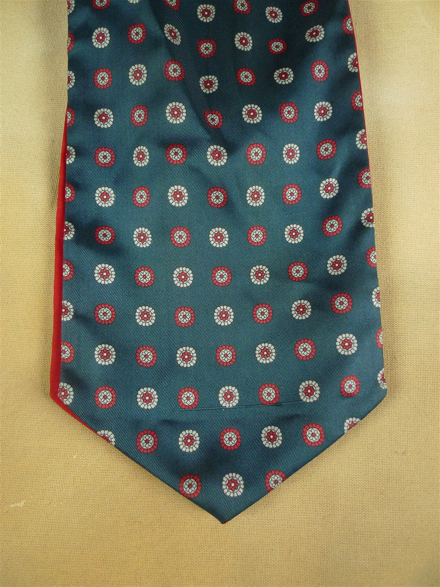 26/0894 genuine vintage austin reed blue / red pattern cravat for vintage revivals
