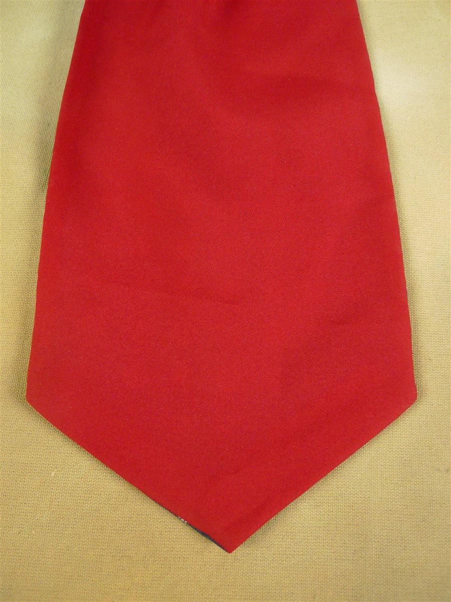 26/0894 genuine vintage austin reed blue / red pattern cravat for vintage revivals