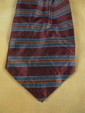 26/0892 genuine vintage silk red / blue & orange cravat for vintage revivals