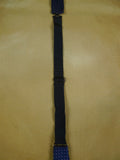 26/0884 vintage silk navy blue / grey lilac polka dot bow tie
