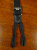 26/0921 vintage woven black evening dress braces w/ rope ends