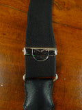 26/0921 vintage woven black evening dress braces w/ rope ends