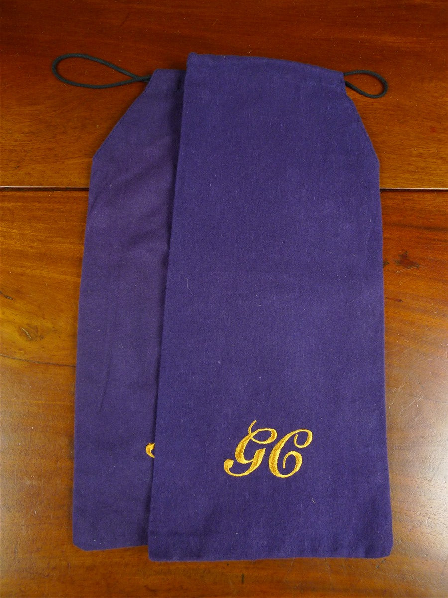 26/0931 george cleverley custom grade brown apron lace-up shoe w/ embroidered bags uk 8.5 e