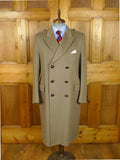 26/0937 vintage genuine crombie melton wool british warm d/b overcoat coat 39-40