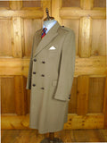 26/0937 vintage genuine crombie melton wool british warm d/b overcoat coat 39-40
