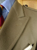 26/0937 vintage genuine crombie melton wool british warm d/b overcoat coat 39-40