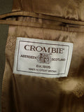 26/0937 vintage genuine crombie melton wool british warm d/b overcoat coat 39-40