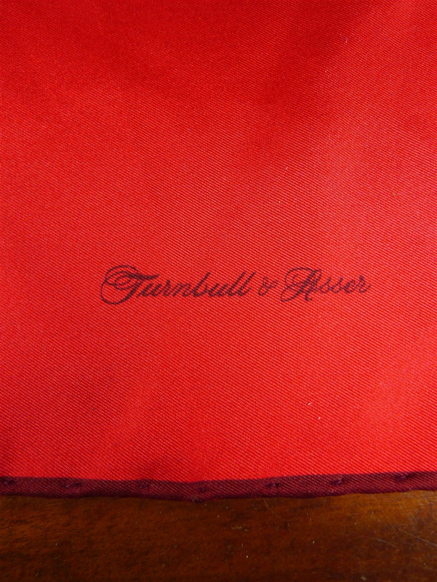 26/0939 red turnbul & asser jermyn street silk pocket square