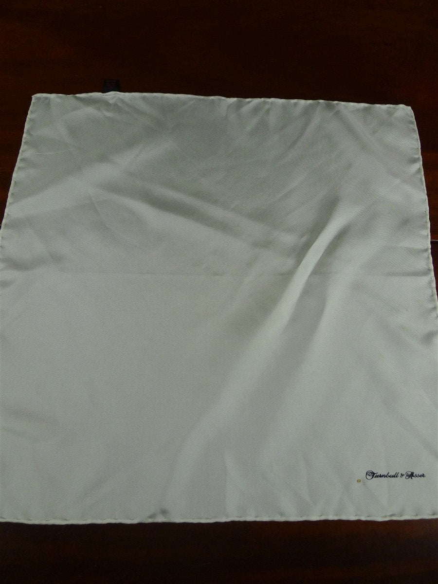26/0942 ivory white turnbul & asser jermyn street silk pocket square