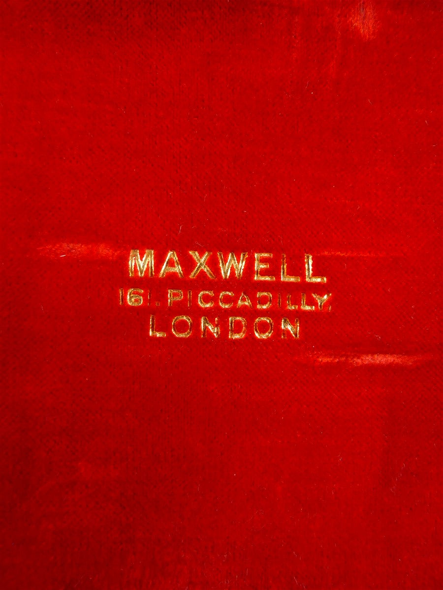 26/0934 antique maxwell piccadilly london riding boot spurs w/ original box