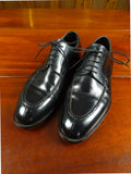 26/0938 piero zuliani italian custom grade black calf leather apron shoe 7.5