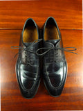 26/0938 piero zuliani italian custom grade black calf leather apron shoe 7.5