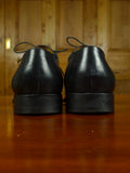 26/0938 piero zuliani italian custom grade black calf leather apron shoe 7.5
