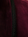 26/0945 genuine 1960s vintage burgundy red shawl lapel dinner / smoking jacket w/ braid trims 39-40 short to regular