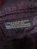 26/0945 genuine 1960s vintage burgundy red shawl lapel dinner / smoking jacket w/ braid trims 39-40 short to regular