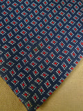26/0952 vintage thomas pink london blue / red pattern silk tie