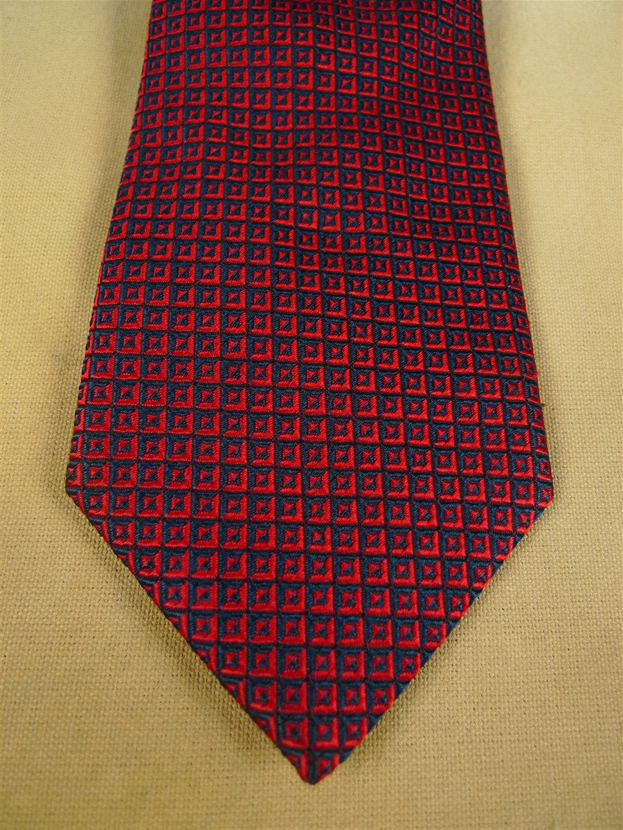 26/0953 vintage thomas pink london red pattern silk tie