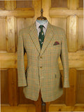 26/0960 immaculate 2001 savile row bespoke extra-heavyweight gun check tweed sports jacket 46 long
