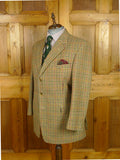 26/0960 immaculate 2001 savile row bespoke extra-heavyweight gun check tweed sports jacket 46 long
