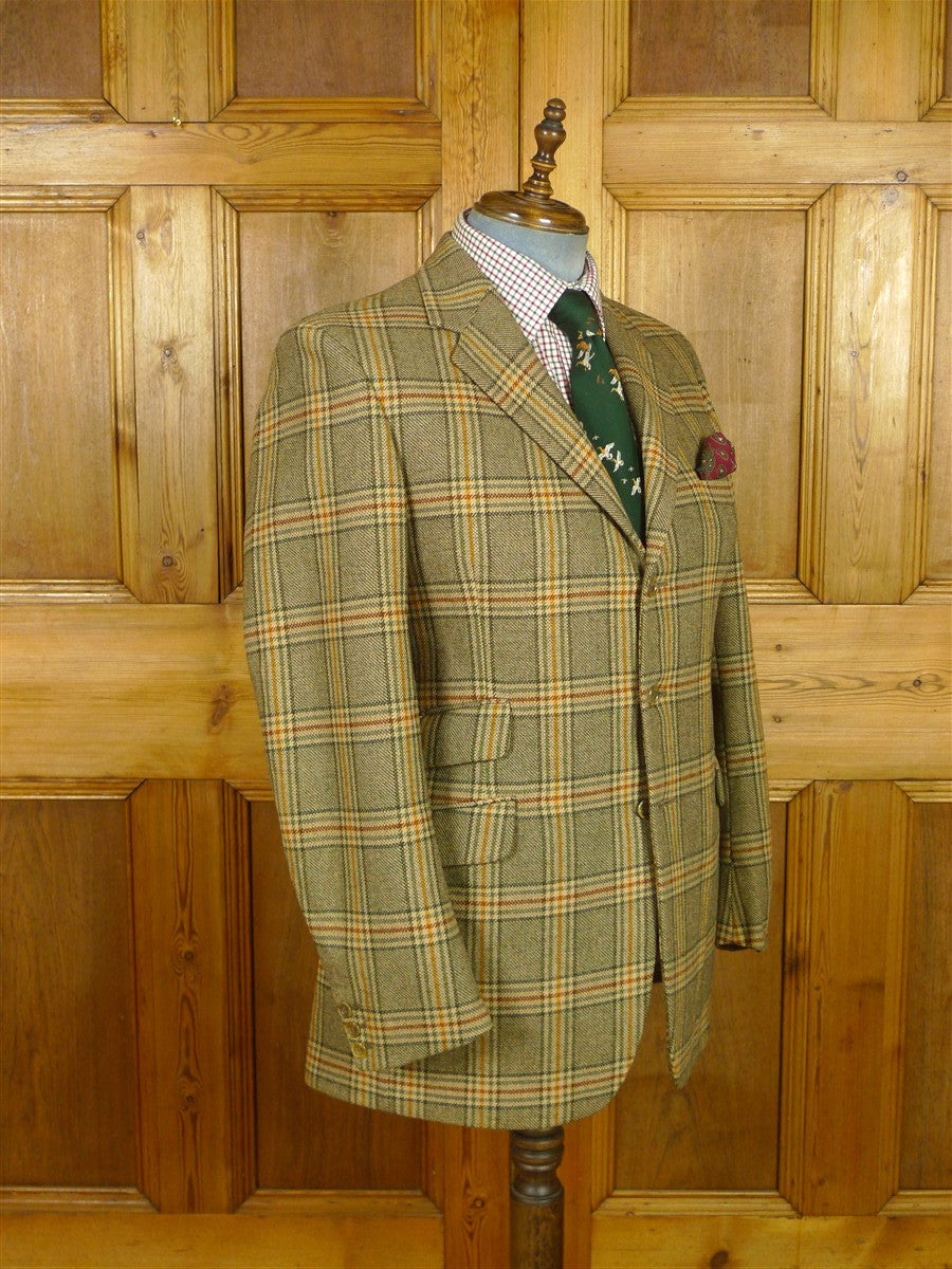 26/0962 immaculate vintage john g hardy bold check tweed sports jacket 41-42 long