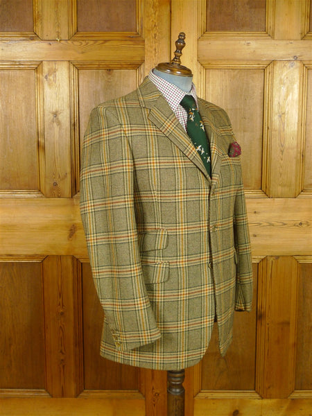 26/0962 immaculate vintage john g hardy bold check tweed sports jacket 41-42 long