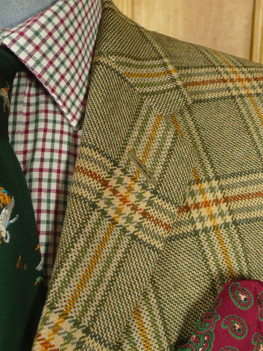 26/0962 immaculate vintage john g hardy bold check tweed sports jacket 41-42 long