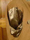26/0959 exceptional immaculate vintage invertere heavyweight wp check heavyweight twill field coat w/ ghillie collar & back strap 44 regular