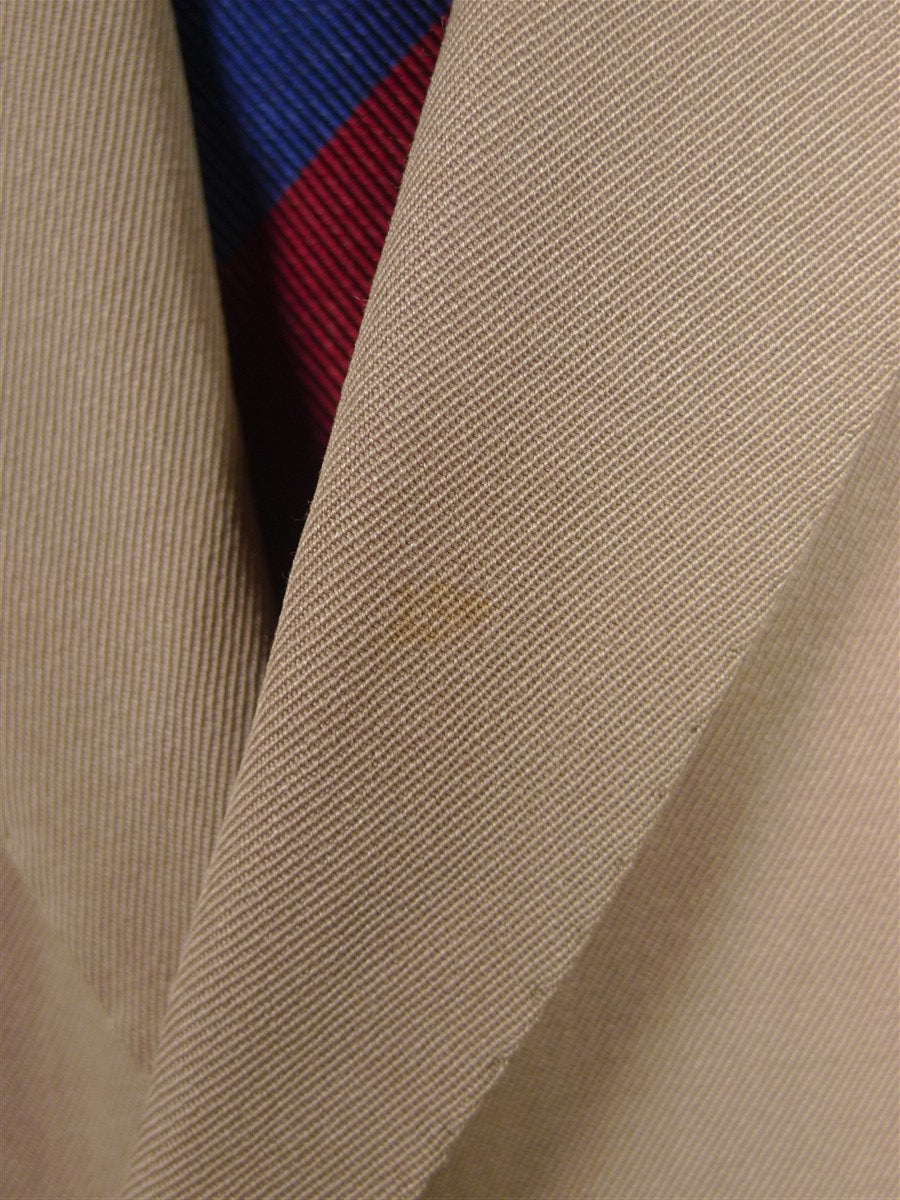 26/0955 vintage 1990 henry poole savile row bespoke beige worsted travel suit 42-43 regular