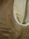 26/0955 vintage 1990 henry poole savile row bespoke beige worsted travel suit 42-43 regular
