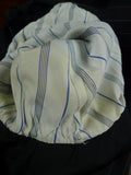 26/0957 vintage 2000 henry poole savile row bespoke grey rope-stripe d/b worsted suit 45 regular