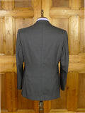 26/0958 welsh & jefferies 2008 savile row bespoke grey / red pin-stripe wool suit 43 short to regular
