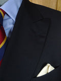 26/0963 near immaculate vintage harrods london canvassed navy blue d/b blazer 46 long