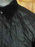 26/0964 nearly new barbour heritage black liddesdale quilted country jacket coat xxl