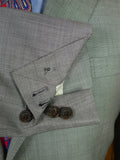 26/0969 immaculate gieves & hawkes savile row mtm grey canvassed wool suit w/ carrier 37-38 regular