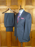 26/0970 immaculate gieves & hawkes savile row mtm teal blue canvassed wool suit w/ carrier 37 regular