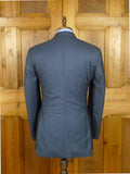 26/0970 immaculate gieves & hawkes savile row mtm teal blue canvassed wool suit w/ carrier 37 regular