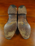 26/0987 wonderful vintage trickers black brogue slip-on leather shoe uk 11
