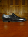 26/0987 wonderful vintage trickers black brogue slip-on leather shoe uk 11