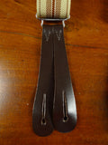 26/0995 genuine vintage beige & brown braces for goodwood revival
