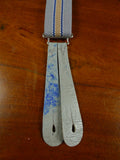 26/0997 genuine vintage grey / blue & beige braces for goodwood revival