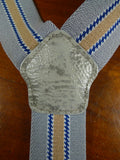 26/0997 genuine vintage grey / blue & beige braces for goodwood revival