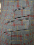 26/0983 VINTAGE TURNBULL & ASSER JERMYN STREET GREY WP CHECK WOOL SPORTS JACKET BLAZER 39-40 REGULAR