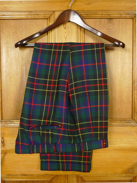 26/0979 vintage daks dd tartan wool evening dress trouser 32-36