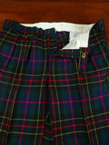 26/0979 vintage daks dd tartan wool evening dress trouser 32-36