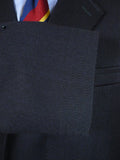 26/0980 immaculate cordings of piccadilly dark navy blue fox bros covert cloth overcoat coat 38 regular
