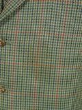 26/0976 vintage bespoke tailor green gun check 3-piece tweed suit 47 regular