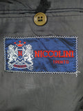 26/1019 near immaculate vintage heavyweight italian grey 100% wool overcoat coat 46