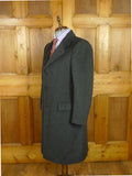 26/1022 immaculate vintage heavyweight grey chesterfield overcoat coat 40