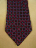26/1051 immaculate beale & inman red / blue / black apttern silk tie