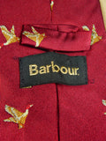 26/0990 red pheasant pattern silk tie for country pursuits / goodwood revival